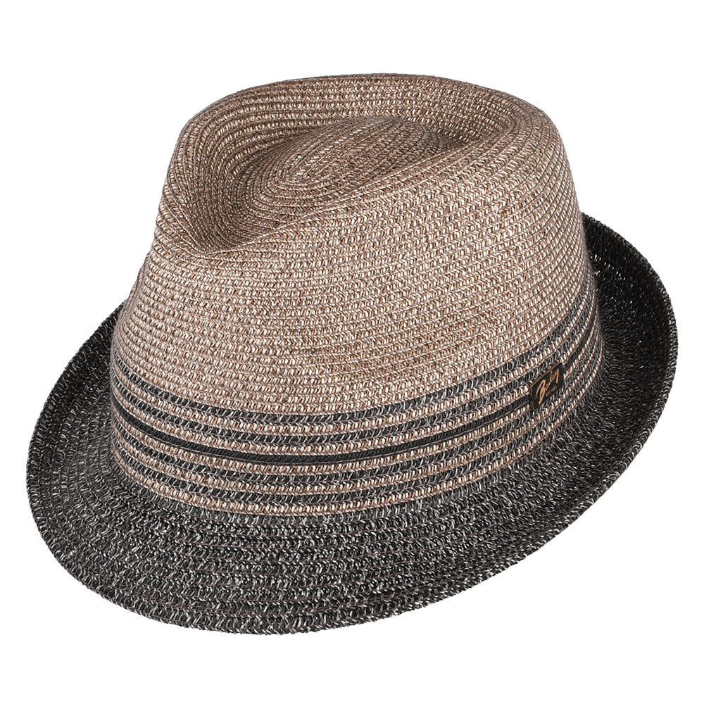 Chapeau Trilby en Paille Toyo Hooper anthracite BAILEY