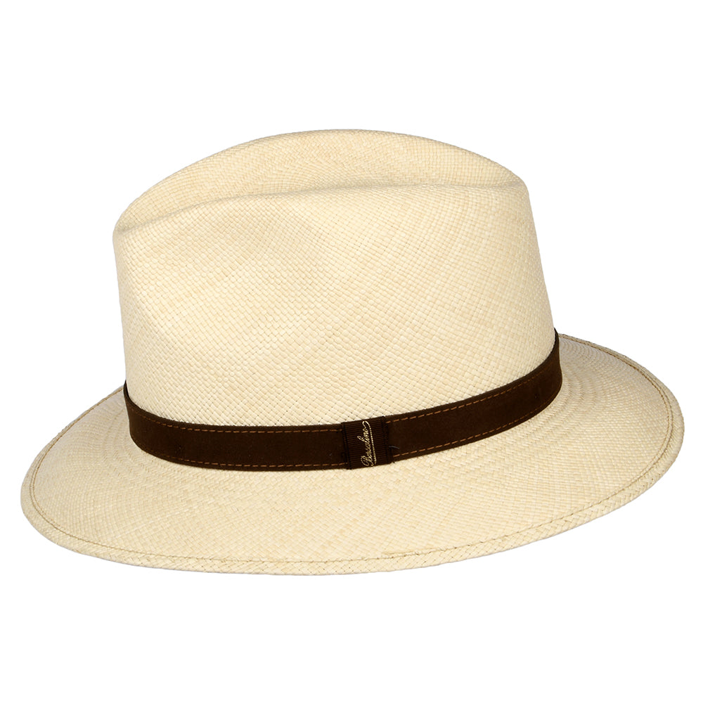 Chapeau Fedora Panama Safari Quito naturel BORSALINO