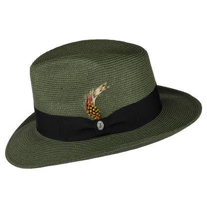 Chapeau Fedora Été en Paille Summer C- Crown olive JAXON & JAMES