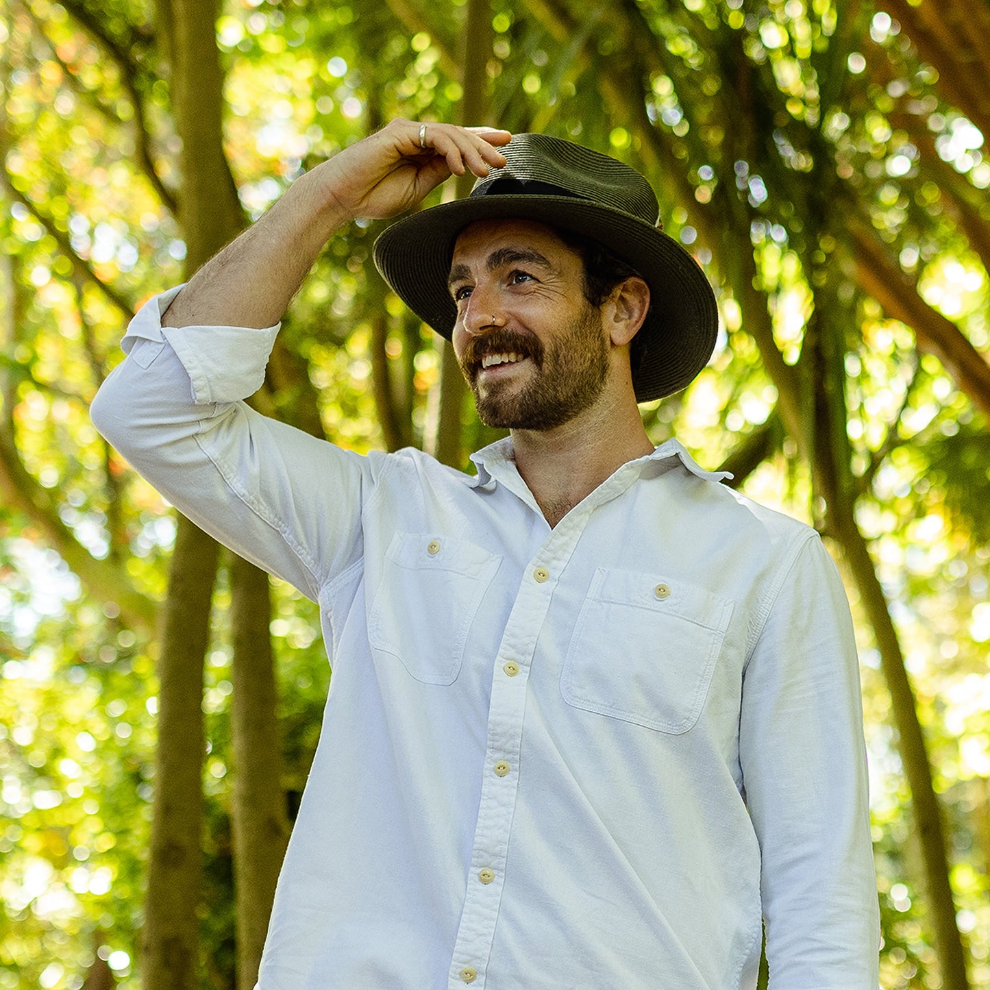 Chapeau Fedora Été en Paille Summer C- Crown olive JAXON & JAMES