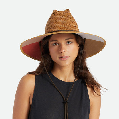 Chapeau Lifeguard en Paille Beta marron clair BRIXTON