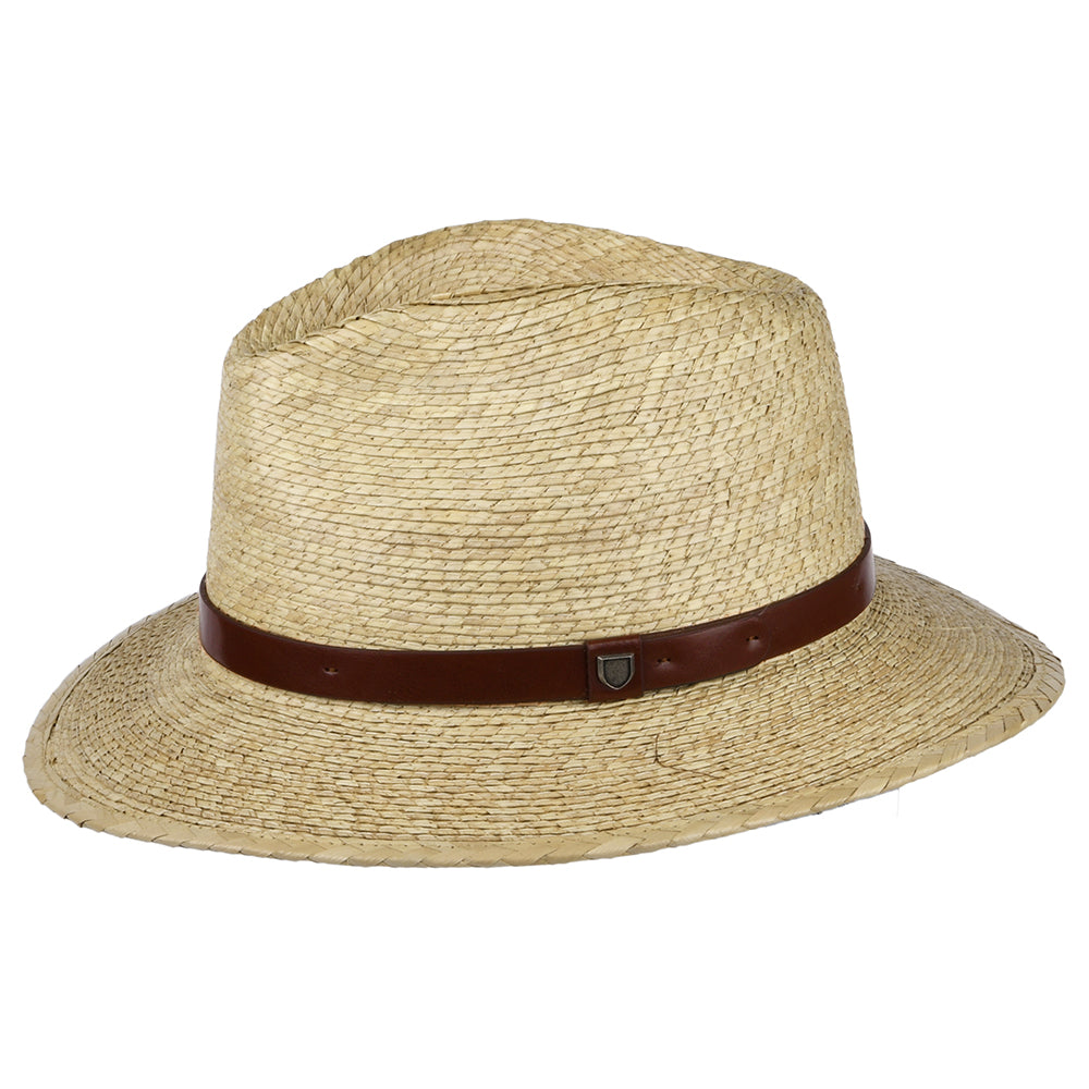 Chapeau Fedora en Paille Messer naturel BRIXTON