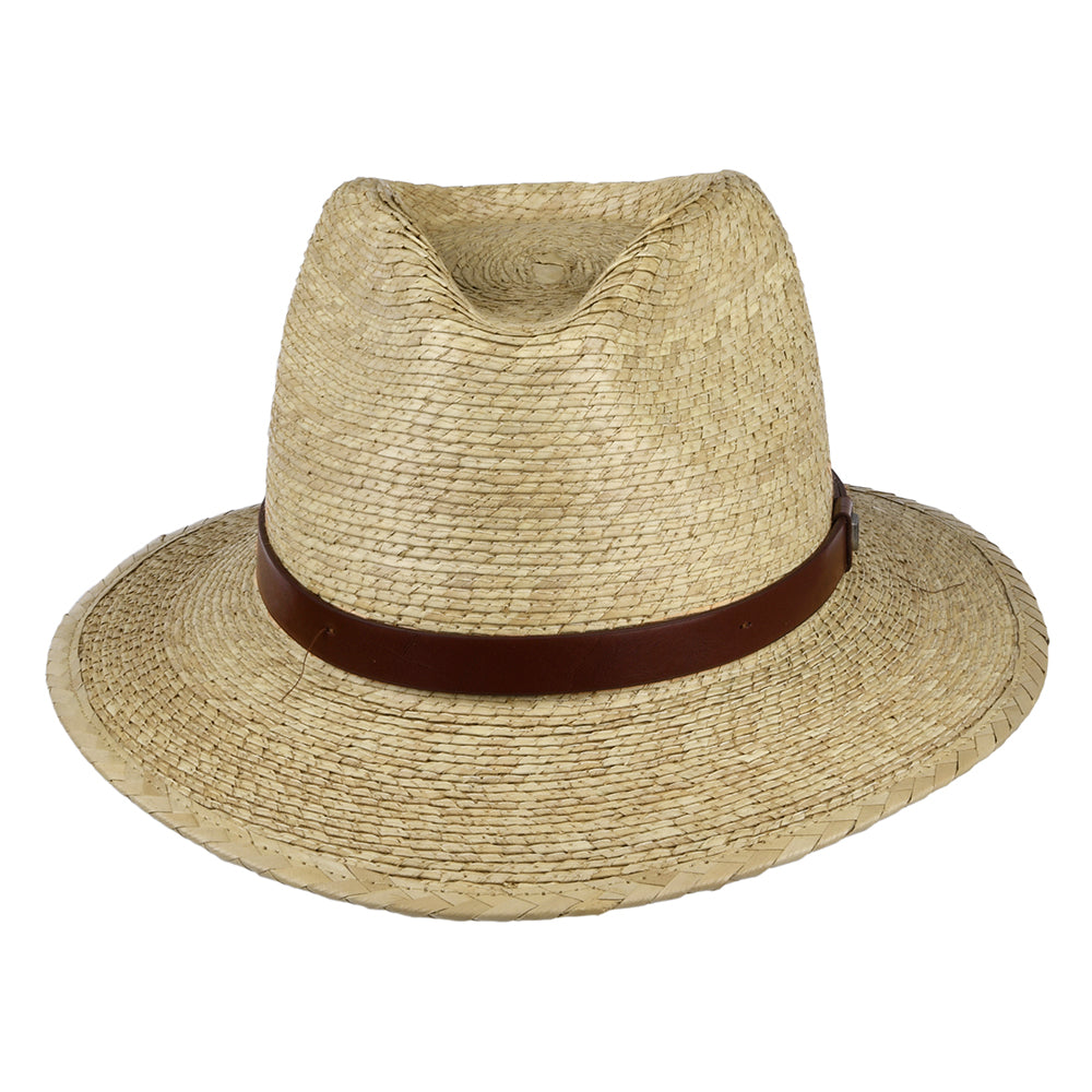 Chapeau Fedora en Paille Messer naturel BRIXTON