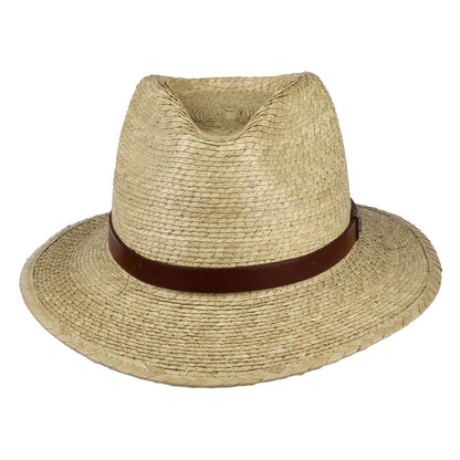 Chapeau Fedora en Paille Messer naturel BRIXTON