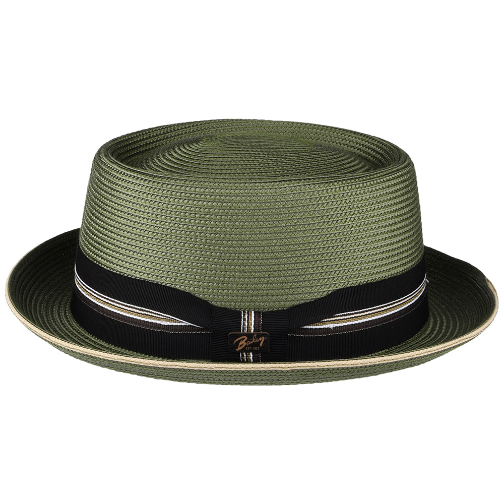Chapeau Pork Pie Carver vert BAILEY