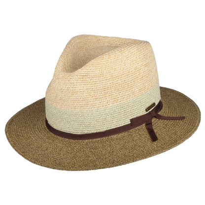 Chapeau Fedora Safari Tricolore Traveller beige-marron STETSON