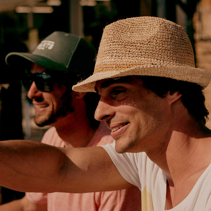 Chapeau Trilby en Raphia Brisbane blé BARTS