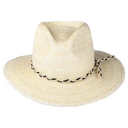 Chapeau Fedora en Paille Messer Western naturel BRIXTON