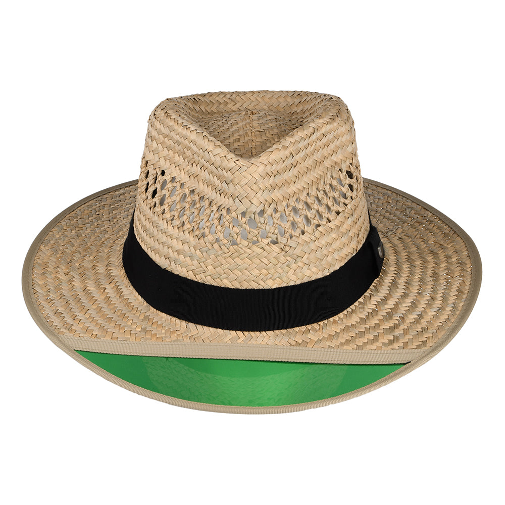 Chapeau Fedora en Paille Hunter beige sable BRIXTON