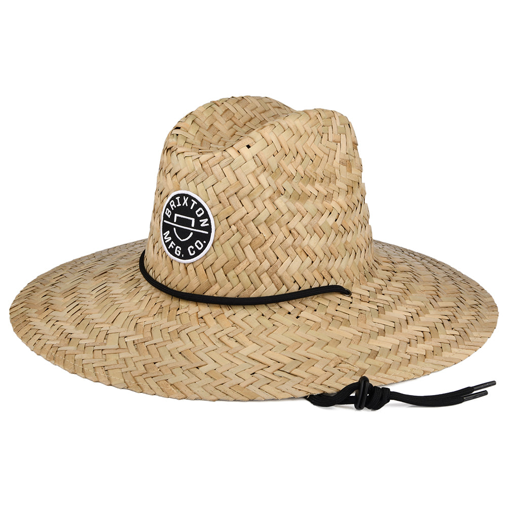 Chapeau Lifeguard en Paille Crest beige sable BRIXTON