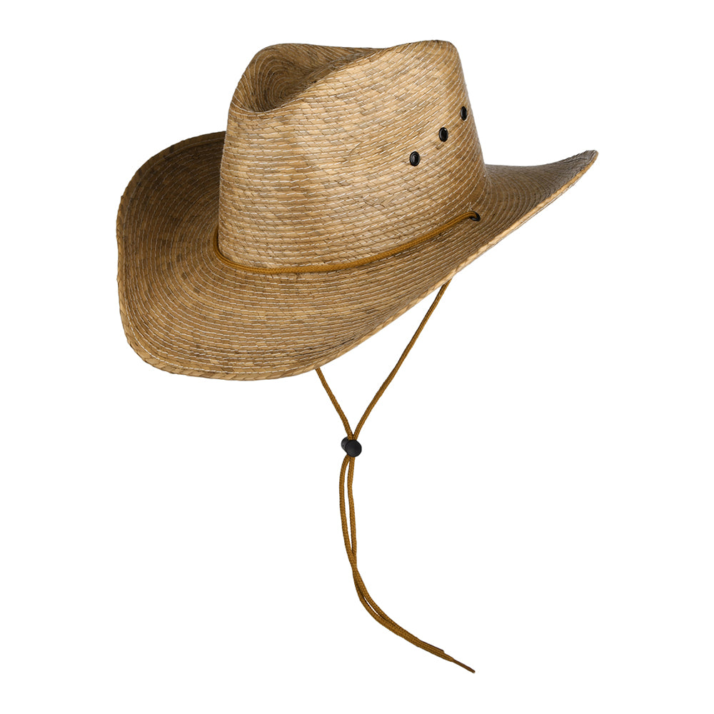 Chapeau Australien en Paille de Palmier Tressée Buckhorn toast DORFMAN PACIFIC