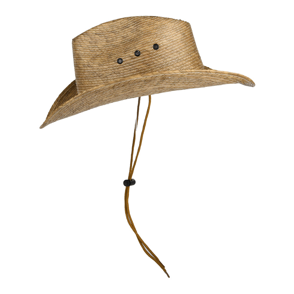Chapeau Australien en Paille de Palmier Tressée Buckhorn toast DORFMAN PACIFIC