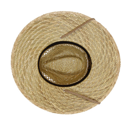 Chapeau Lifeguard en Paille de Jonc naturel-khaki DORFMAN PACIFIC