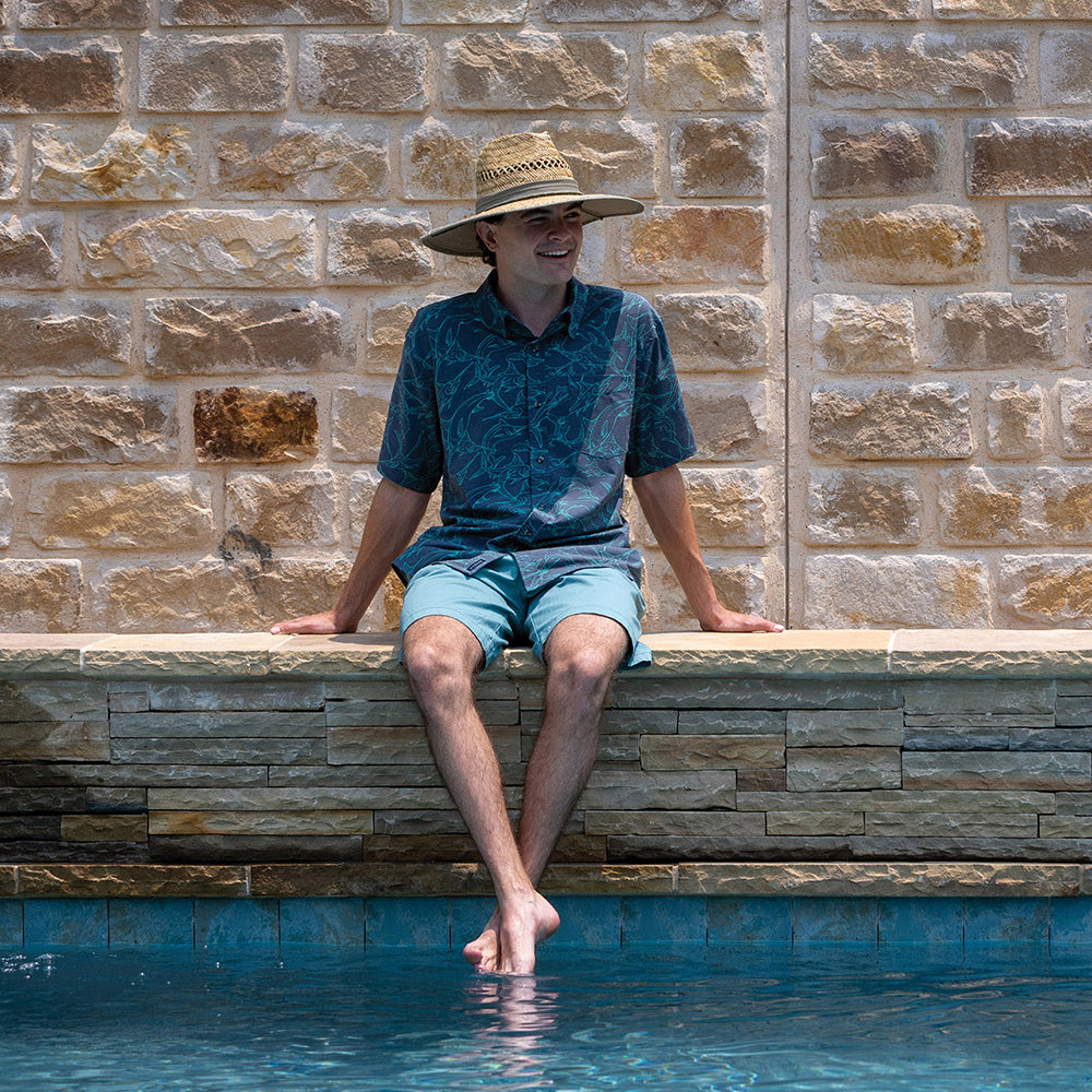 Chapeau Lifeguard en Paille de Jonc naturel-khaki DORFMAN PACIFIC