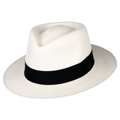 Chapeau Fedora Panama C-Crown décoloré JAXON & JAMES