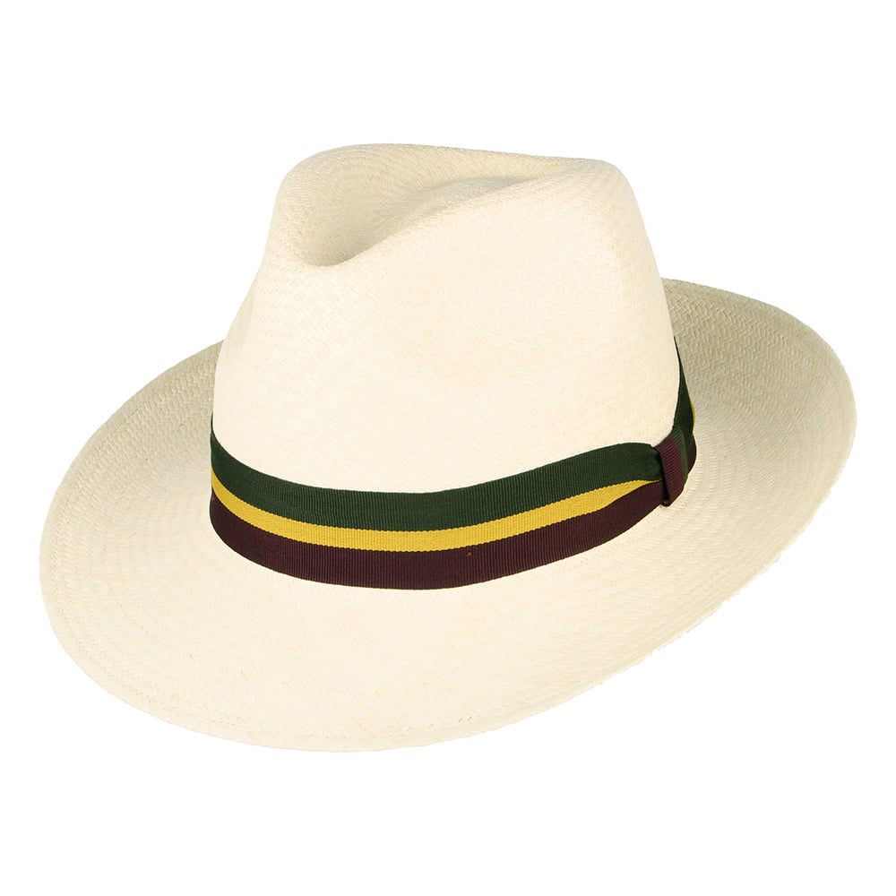 Chapeau Fedora Panama Regimental naturel FAILSWORTH