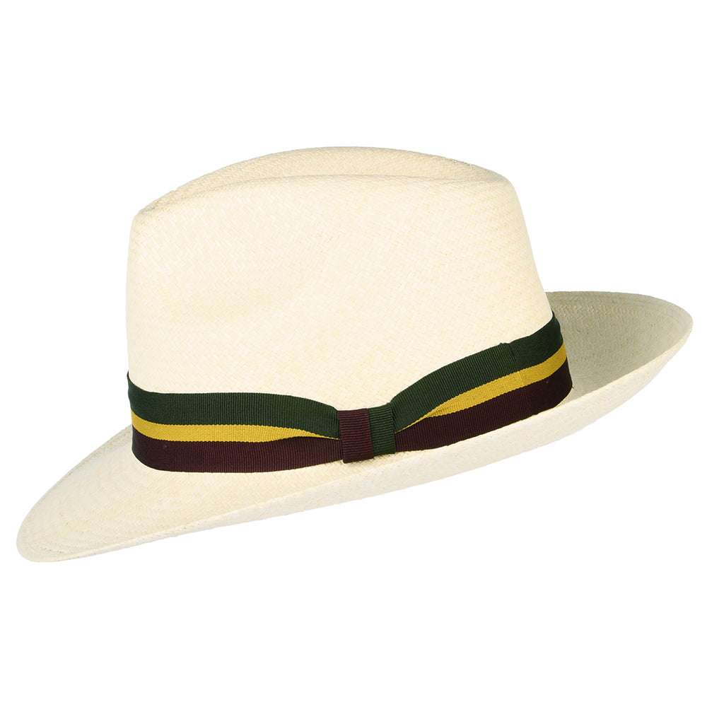 Chapeau Fedora Panama Regimental naturel FAILSWORTH