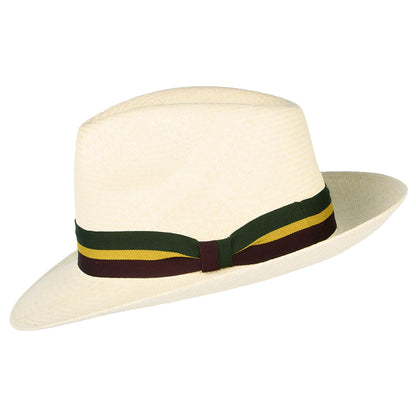 Chapeau Fedora Panama Regimental naturel FAILSWORTH