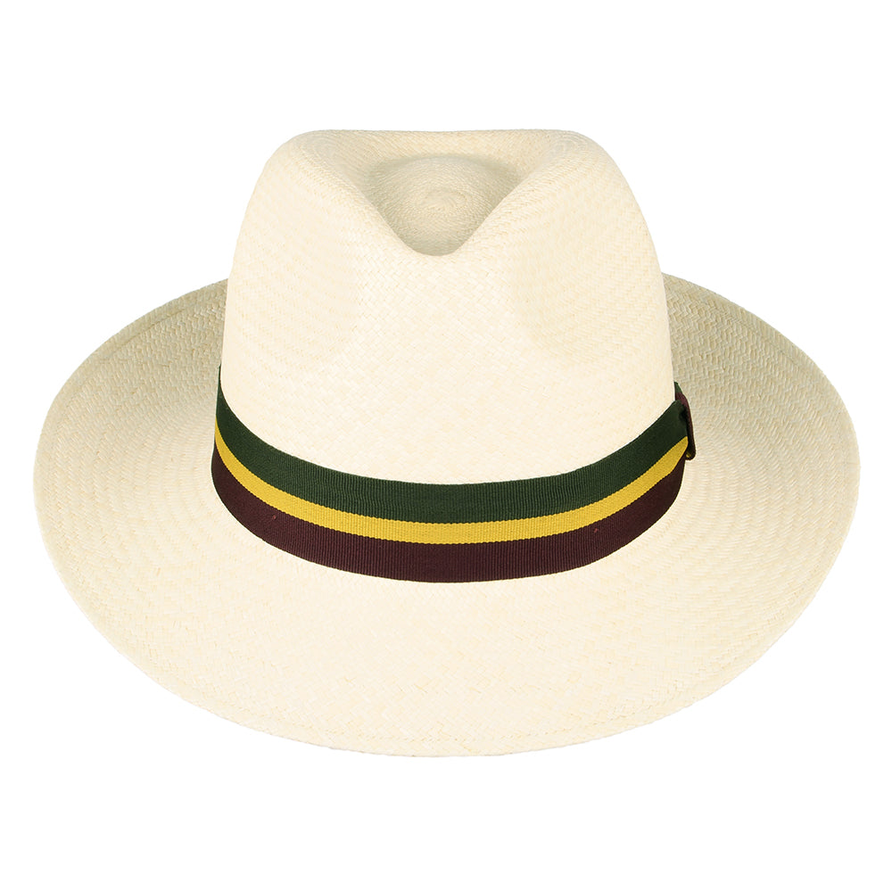 Chapeau Fedora Panama Regimental naturel FAILSWORTH