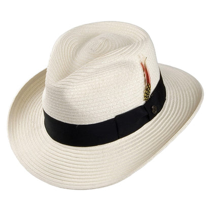Chapeau Fedora Été en Paille Summer C- Crown ivoire JAXON & JAMES