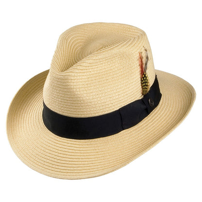 Chapeau Fedora Été en Paille Summer C- Crown naturel JAXON & JAMES