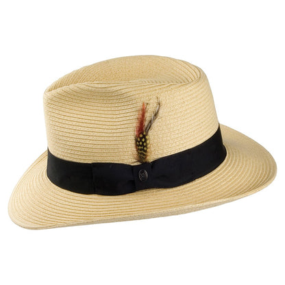 Chapeau Fedora Été en Paille Summer C- Crown naturel JAXON & JAMES