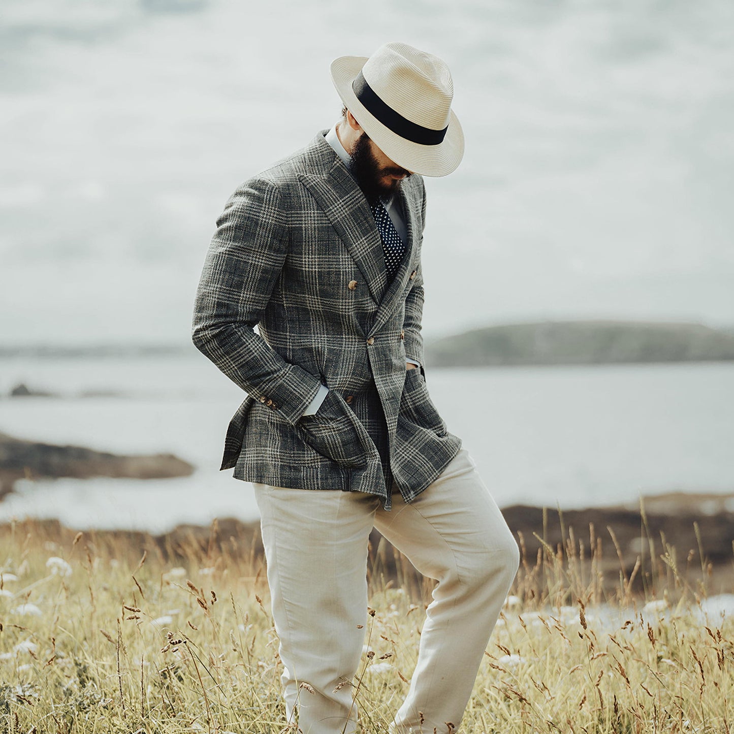 Chapeau Fedora Été en Paille Summer C- Crown naturel JAXON & JAMES