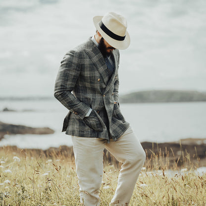 Chapeau Fedora Été en Paille Summer C- Crown naturel JAXON & JAMES