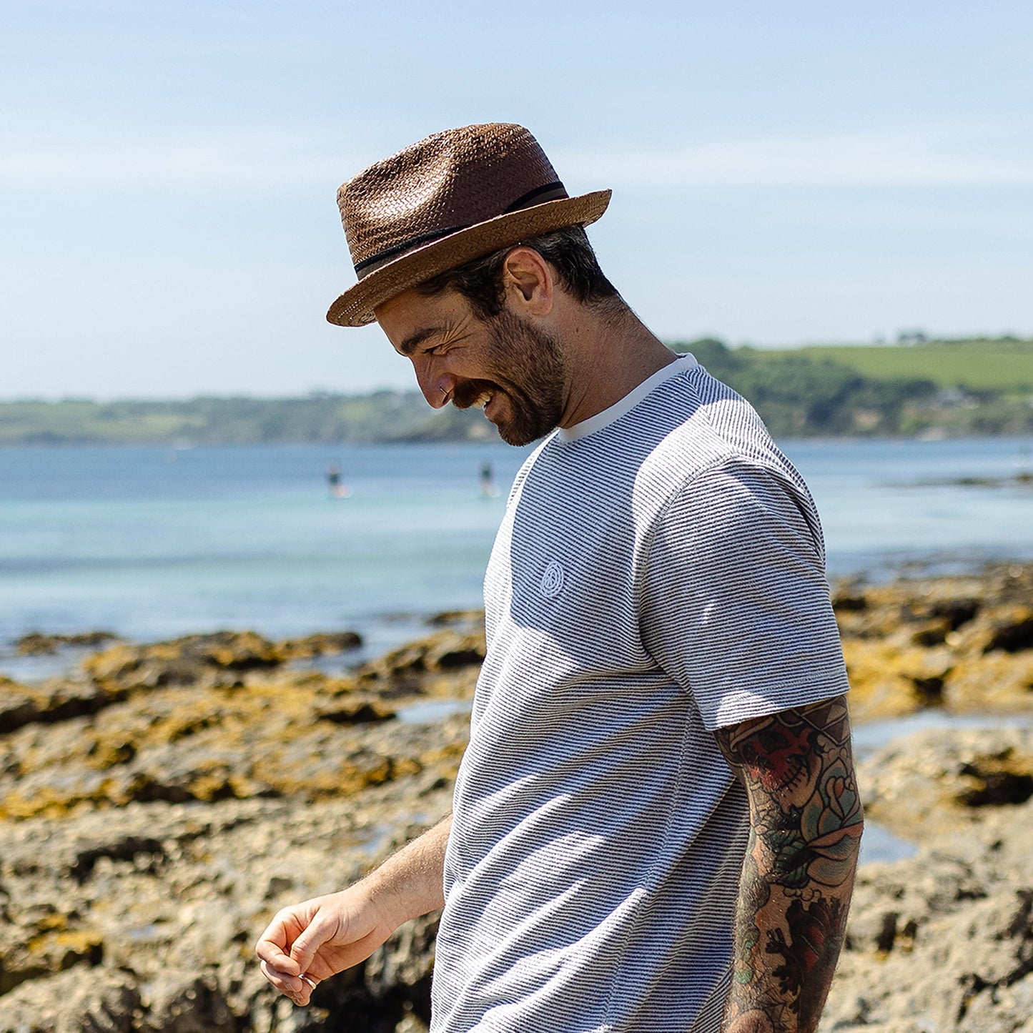 Chapeau Trilby en Paille Tribeca marron JAXON & JAMES