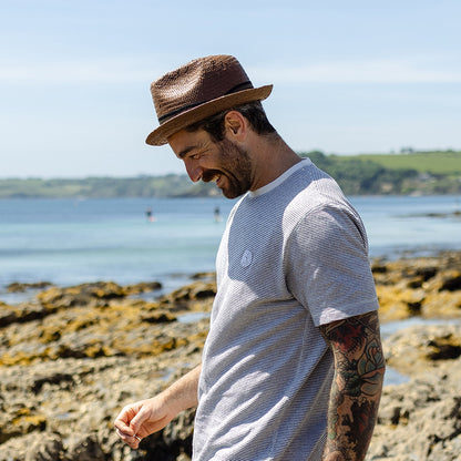 Chapeau Trilby en Paille Tribeca marron JAXON & JAMES