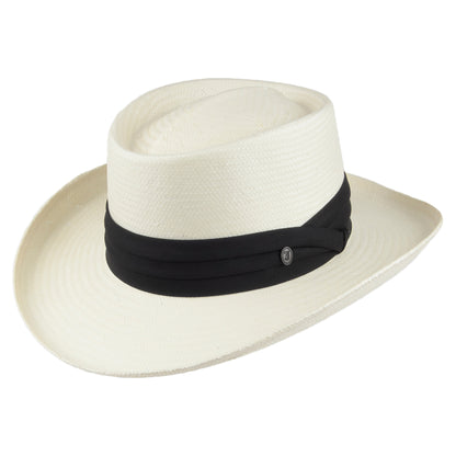 Chapeau Gambler en Paille Toyo Ivory naturel JAXON & JAMES