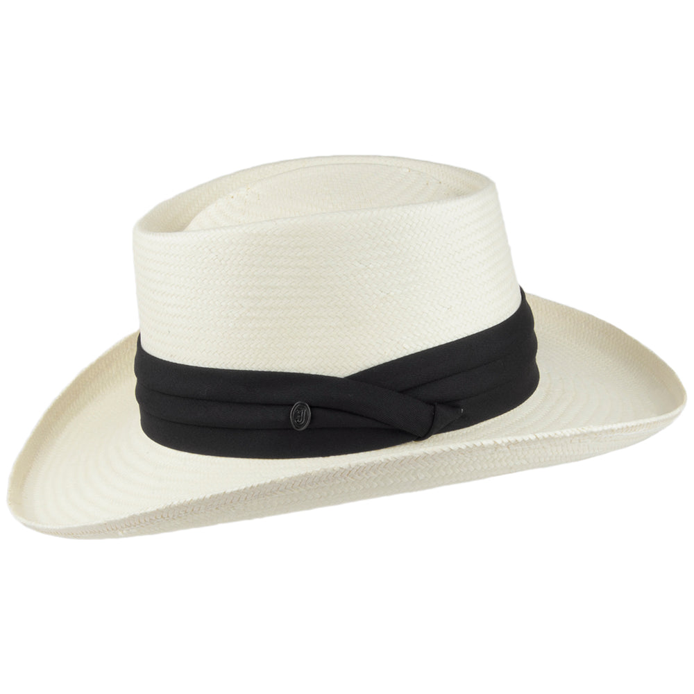 Chapeau Gambler en Paille Toyo Ivory naturel JAXON & JAMES