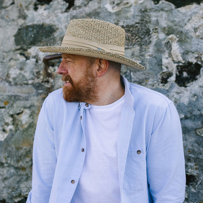 Chapeau Gambler Pebble Beach naturel JAXON & JAMES