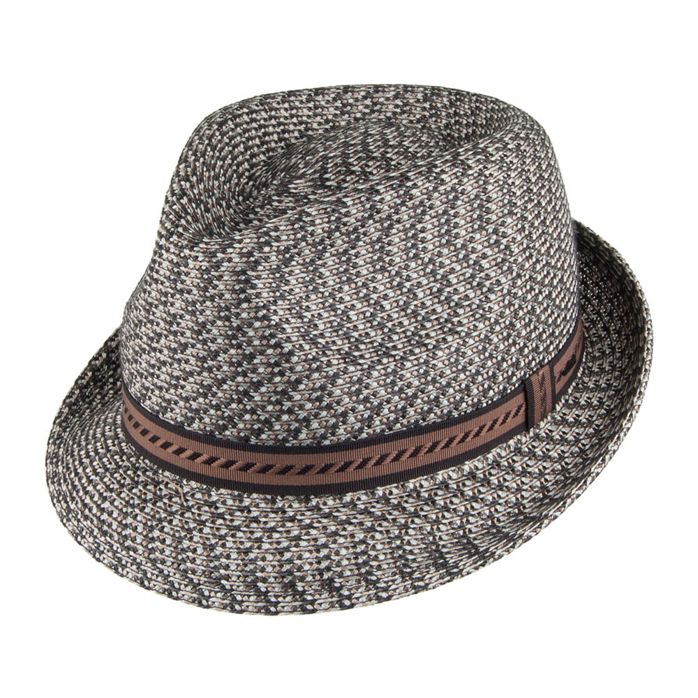 Chapeau Trilby Mannes mélange de marrons BAILEY