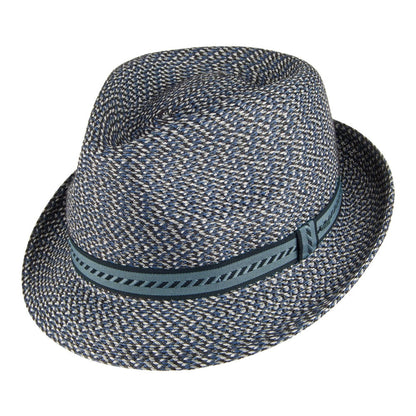 Chapeau Trilby Mannes bleu marine et mix de couleurs BAILEY
