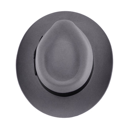 Chapeau Fedora en Fourrure Feutrée Casablanca gris clair CHRISTYS
