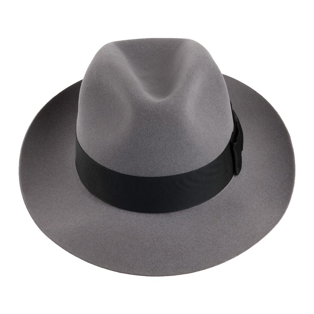 Chapeau Fedora en Fourrure Feutrée Knightsbridge gris clair CHRISTYS