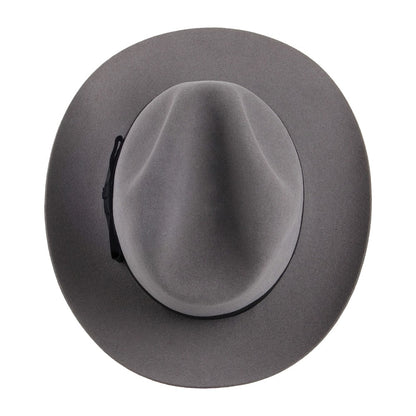 Chapeau Fedora en Fourrure Feutrée Knightsbridge gris clair CHRISTYS