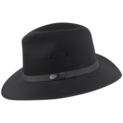 Chapeau Fedora Safari Hydrofuge Dalton noir BAILEY