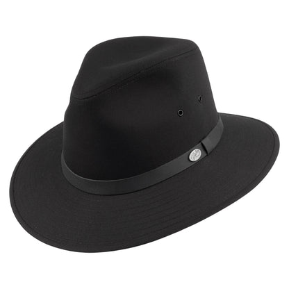 Chapeau Fedora Safari Hydrofuge Dalton noir BAILEY