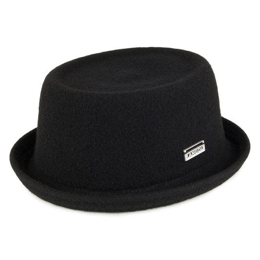 Chapeau Pork Pie en Laine Mowbray noir KANGOL