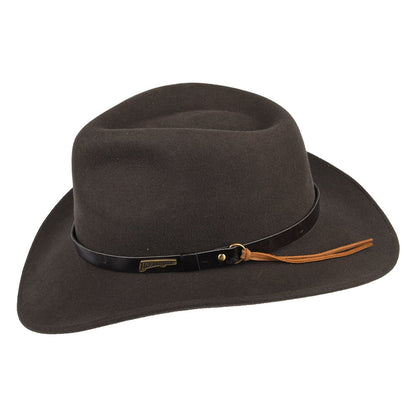 Chapeau Australien en Laine marron INDIANA JONES