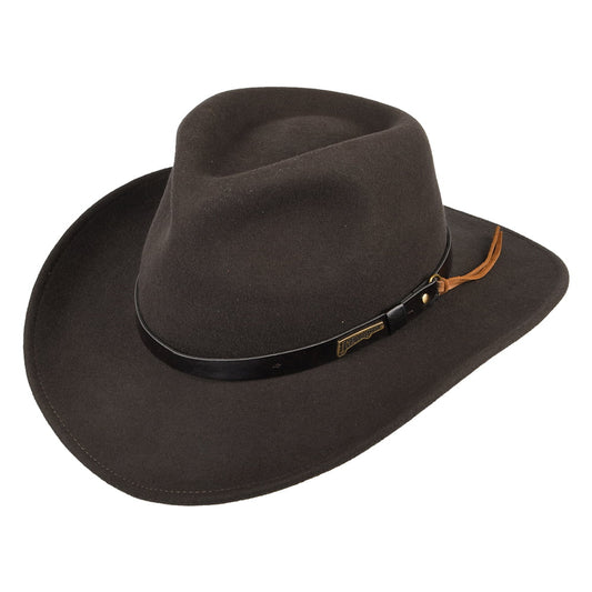 Chapeau Australien en Laine marron INDIANA JONES