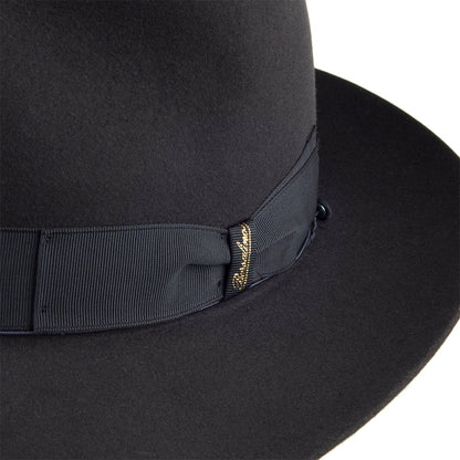 Chapeau Fedora en Fourrure Feutrée Avalon anthracite BORSALINO