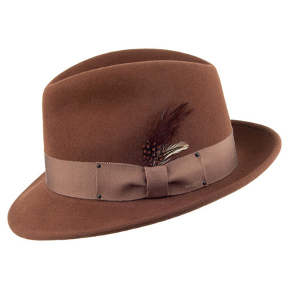 Chapeau Trilby en LiteFelt Blixen rouille BAILEY
