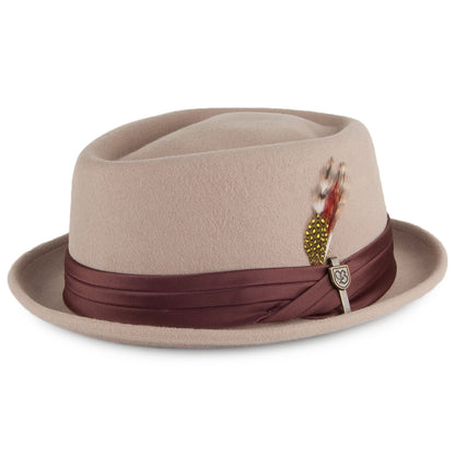 Chapeau Pork Pie Stout beige clair BRIXTON