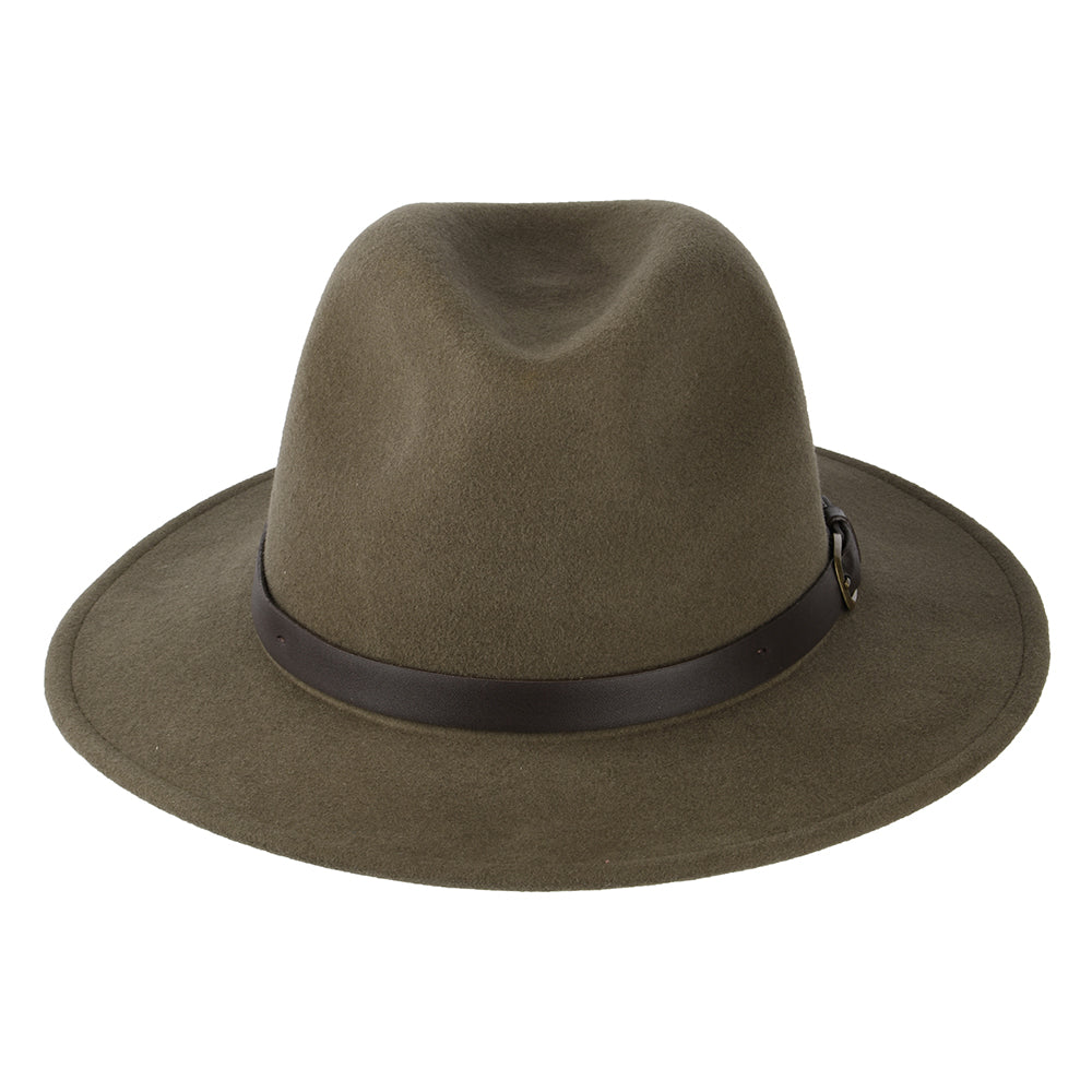Chapeau Fedora Hydrofuge Adventurer olive FAILSWORTH