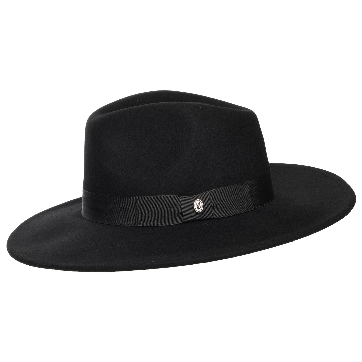 Chapeau Fedora à Bord Large The Author noir JAXON & JAMES