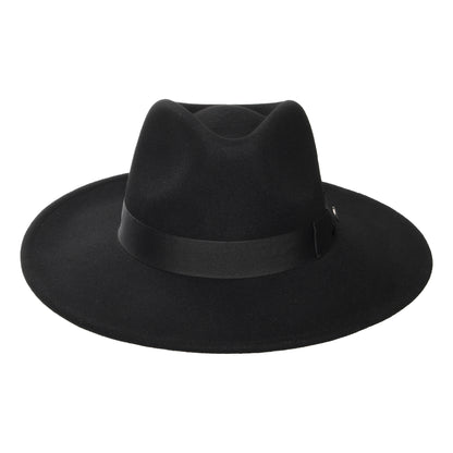 Chapeau Fedora à Bord Large The Author noir JAXON & JAMES