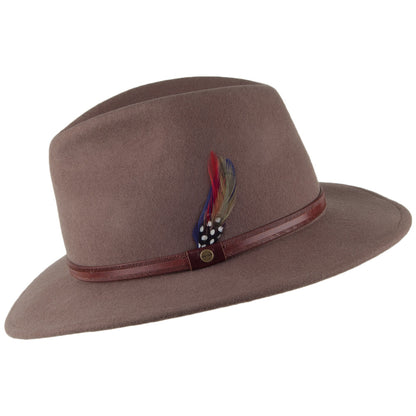 Chapeau Fedora Safari Rantoul marron clair STETSON
